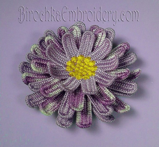 Free Standling Lace Сhrysanthemum Flower machine embroidery design