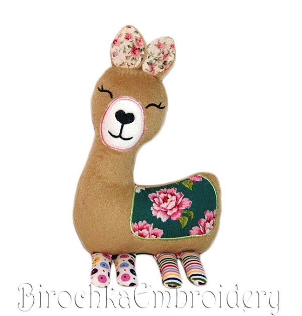 Lama Baby Soft Toy Machine embroidery design