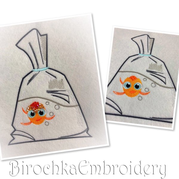 Cool Machine Embroidery Pattern Fish in the package