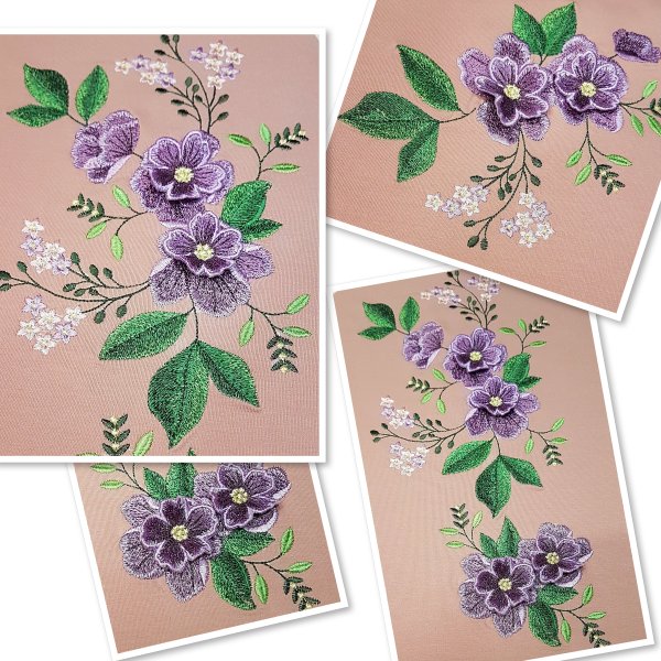 Flower tenderness set of machine embroidery designs