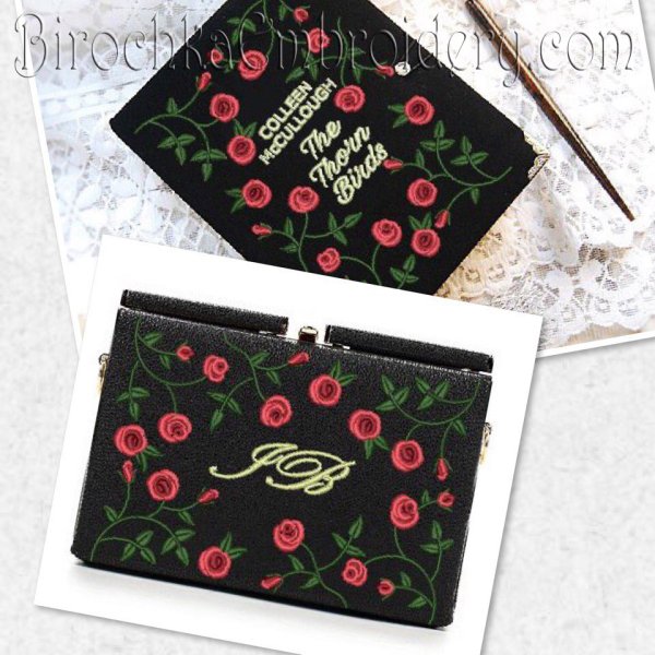 Machine Embroidery Design Clutch Bag