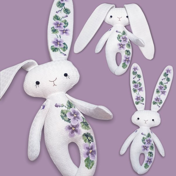 Sweet Bunny Soft Toy Machine embroidery design