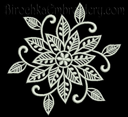 Machine Embroidery Design Floral Pattern