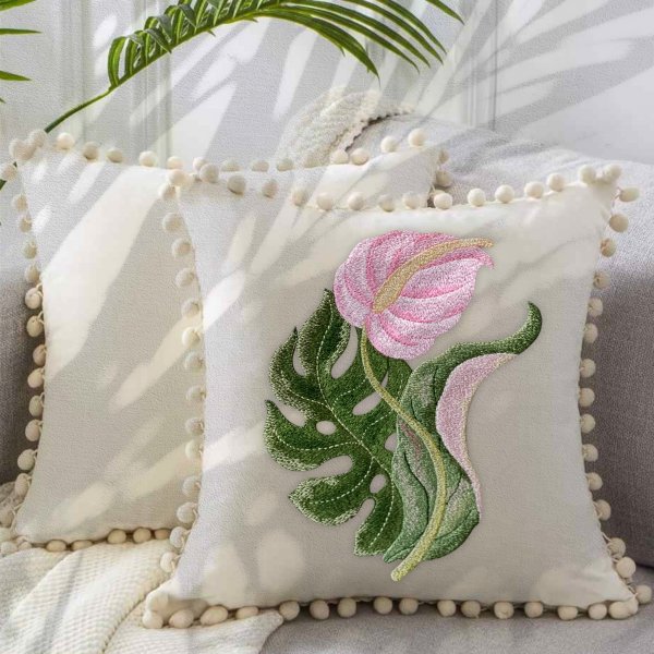 Tropical bouquet Machine embroidery design
