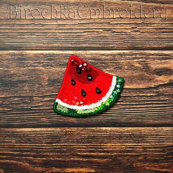 FSL Watermelon Brooch Machine Embroidery Design