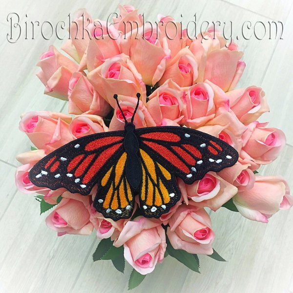 Machine Embroidery Design FSL Butterfly monarch