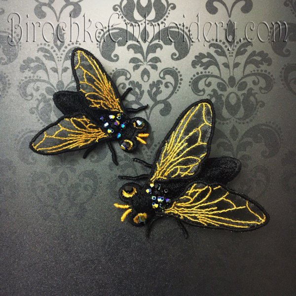 Machine Embroidery Design FSL Queen of a fly