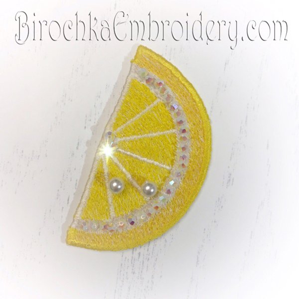Free Standling Lace Lemon Embroidery Pattern