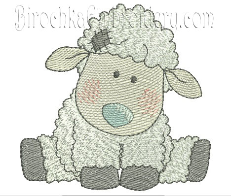 Machine Embroidery Design Sheep