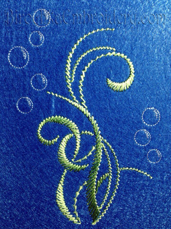 Machine Embroidery Design Seaweed