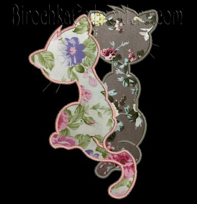 Machine Embroidery Design Cats Applique Animal Pattern embroidery