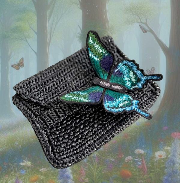 Дизайн машинной вышивки «Изумрудная бабочка» 3Д
