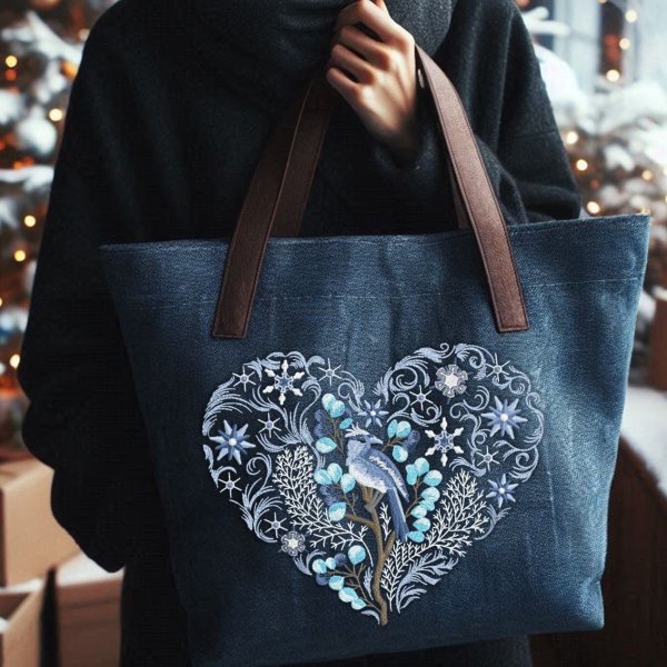 Machine embroidery design "Heart of Winter"